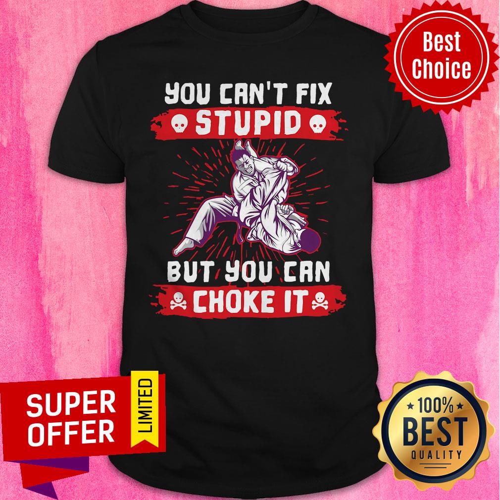 Nice You Can't Fix Stupid But You Can Choke It Shirt