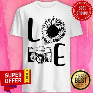 Nice Love Camera Sunflower Shirt