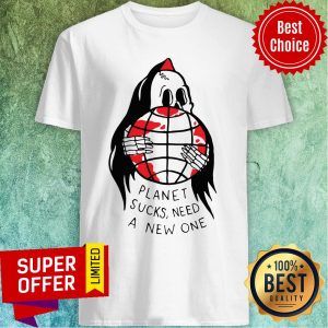 Premium Planet Sucks Need A New One Alien On Earth Shirt