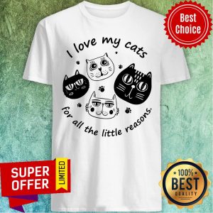 Funny I Love My Cats For All The Little Reasons Shirt