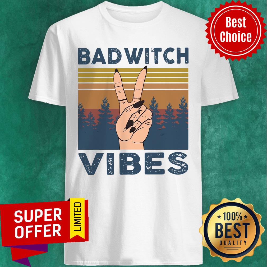 Official Bad Witch Vibes Vintage Shirt