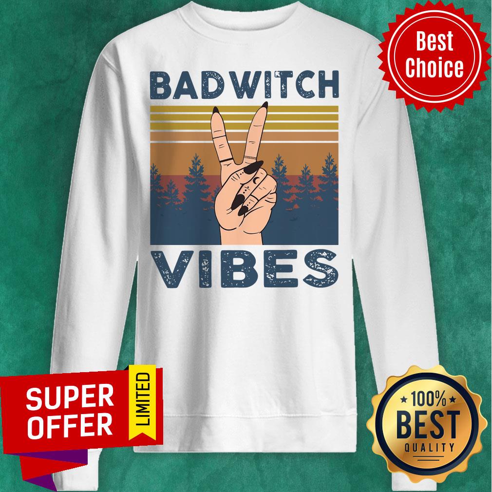 Official Bad Witch Vibes Vintage Shirt