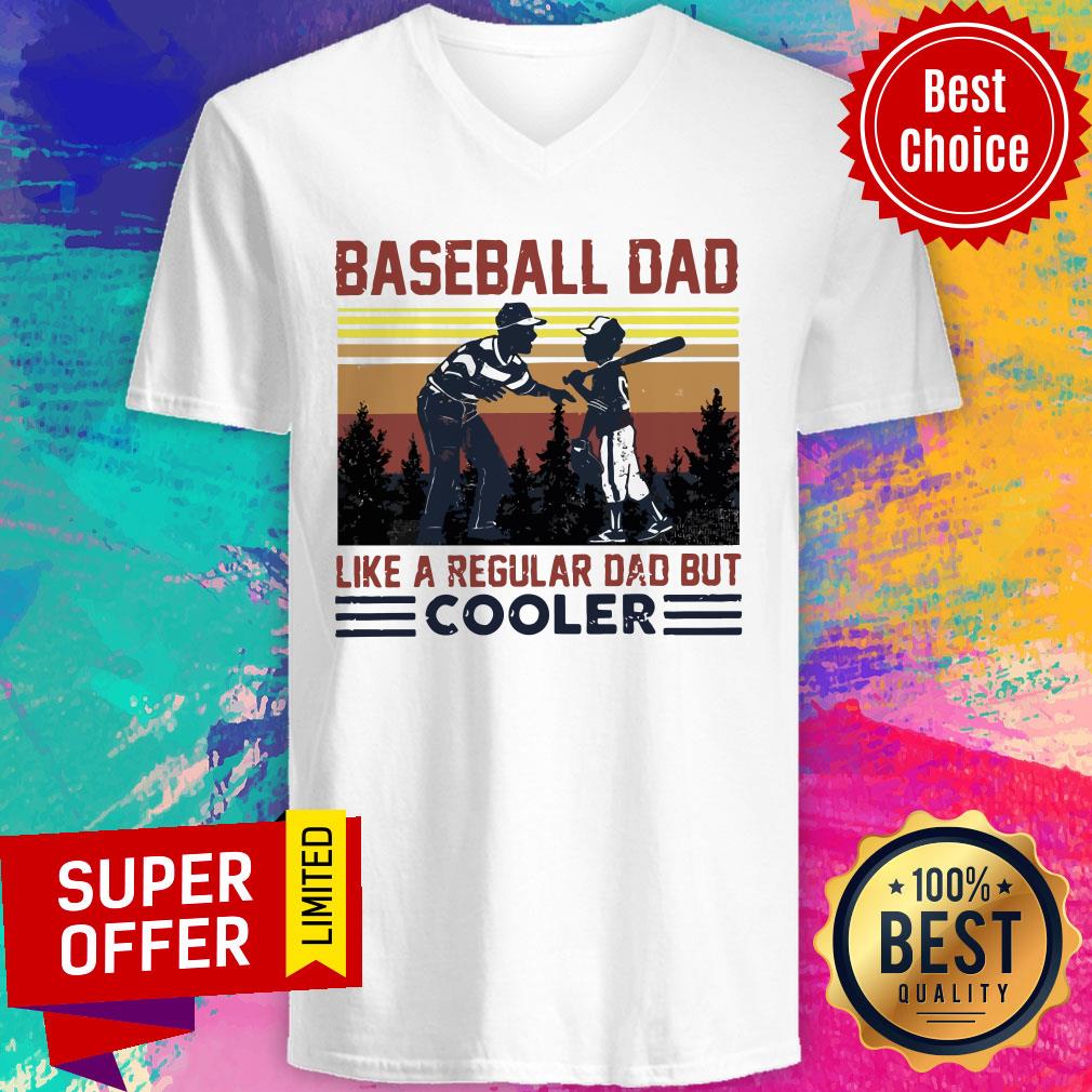 Official Baseball Dad Like A Regular Dad But Cooler Vintage Shirt
