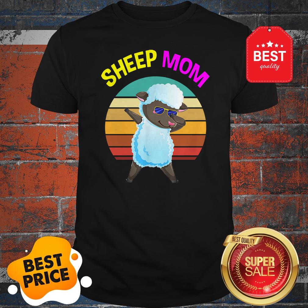 Official Cute Dabbing Sheep Mom Lovers Gifts Mama Mothers Shirt