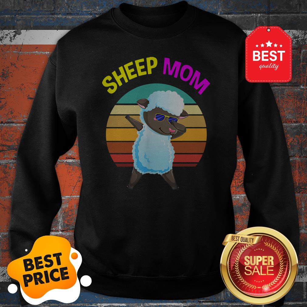 Official Cute Dabbing Sheep Mom Lovers Gifts Mama Mothers Shirt