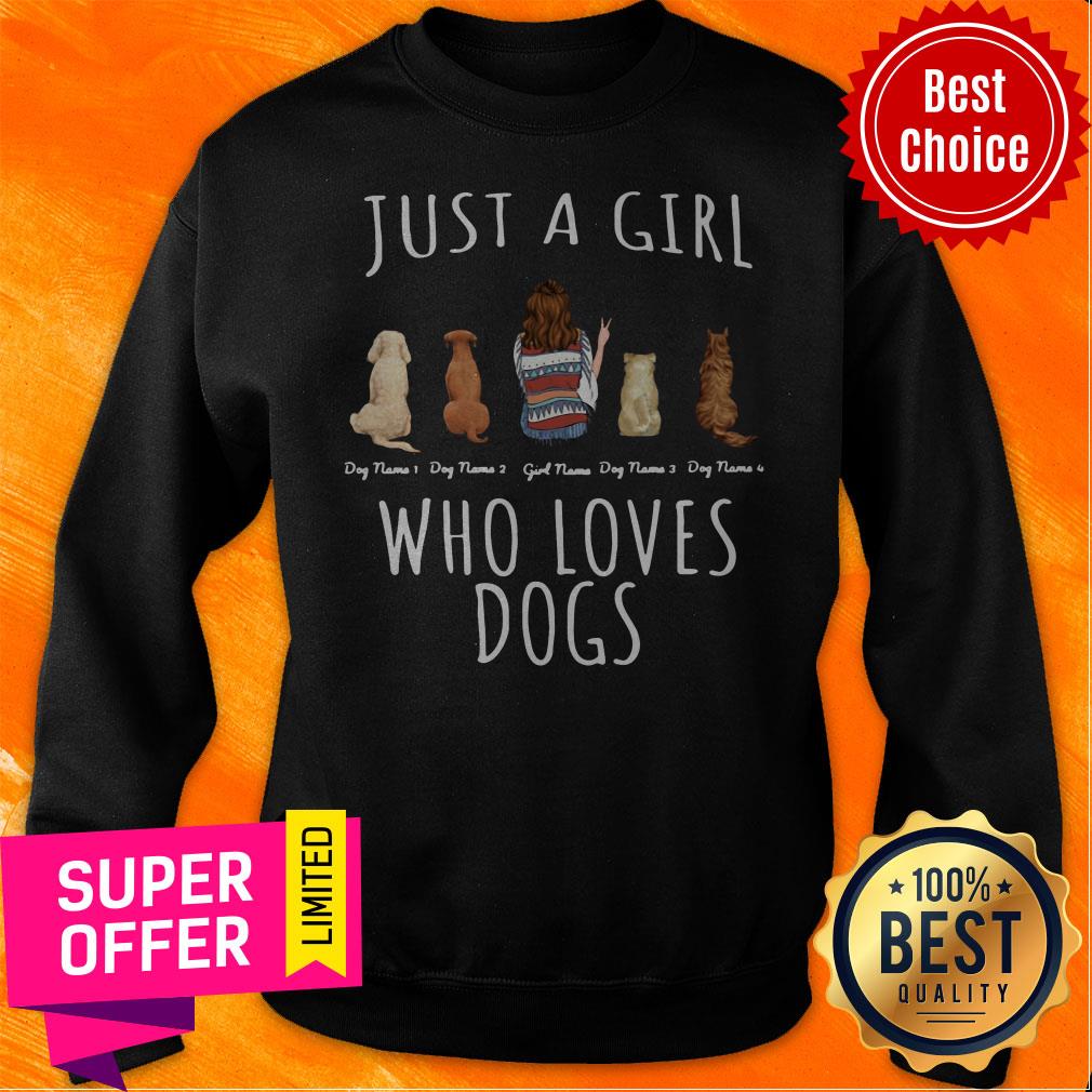 Official Just A Girl Who Loves Dogs Shirt