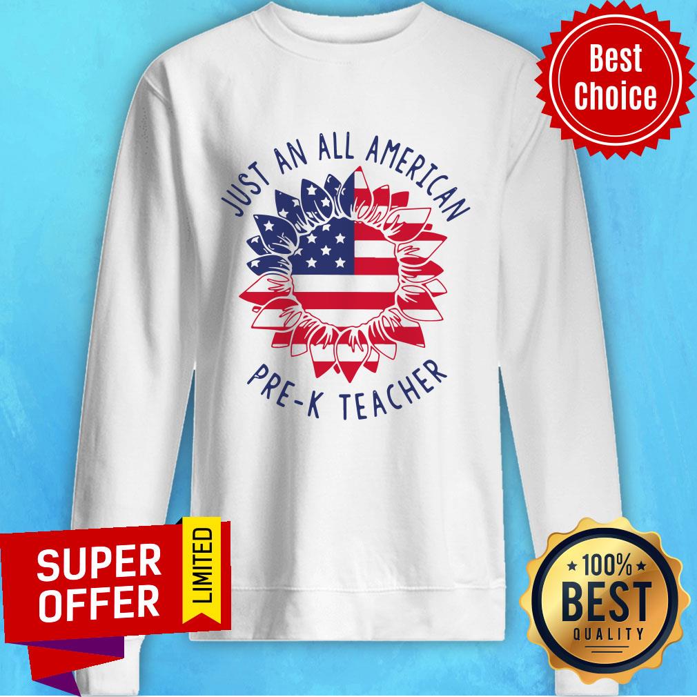 Official Pre-K Teacher Just An All American Shirt