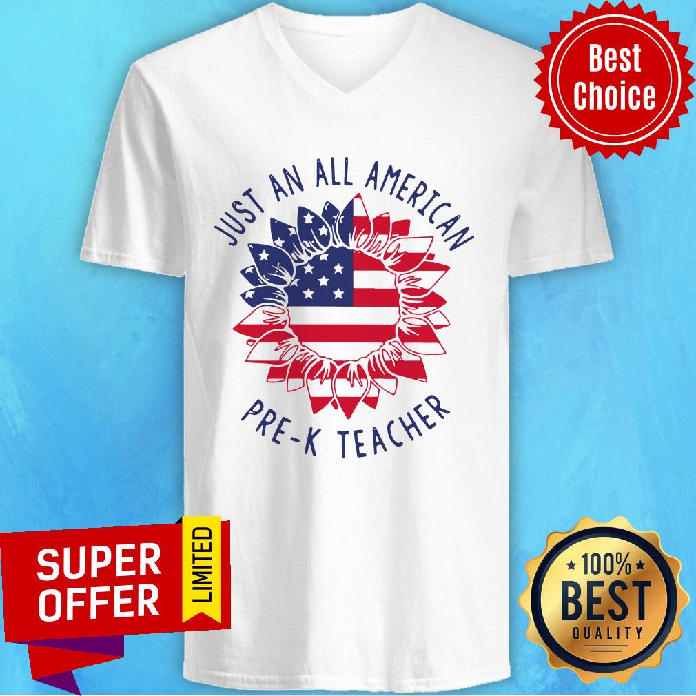 Official Pre-K Teacher Just An All American Shirt