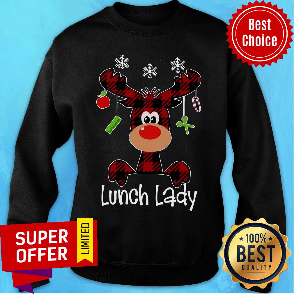 Official Reindeer Lunch Lady Christmas Shirt