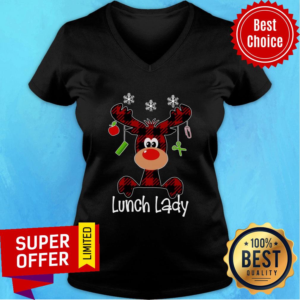 Official Reindeer Lunch Lady Christmas Shirt
