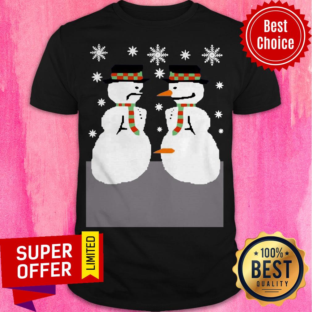 Official Snowman Nose Thief Ugly Christmas Shirt