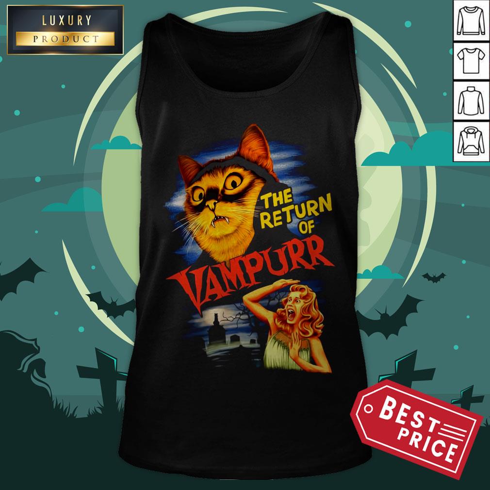 Official The Return Of Vampurr Cat Vampire Halloween Shirt