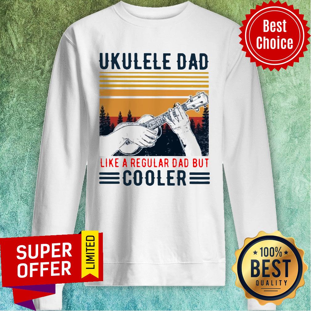 Official Ukulele Dad Like A Regular Dad But Cooler Vintage Shirt