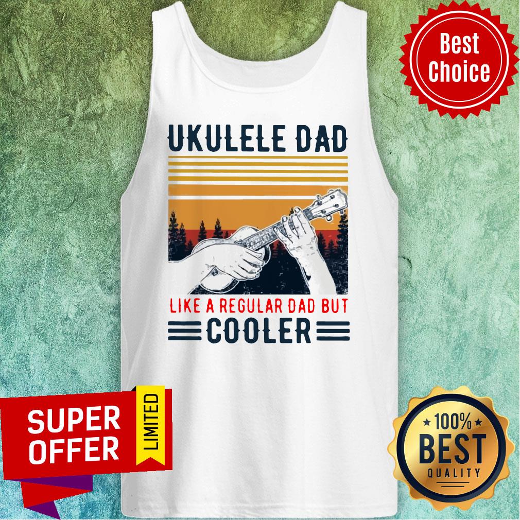 Official Ukulele Dad Like A Regular Dad But Cooler Vintage Shirt