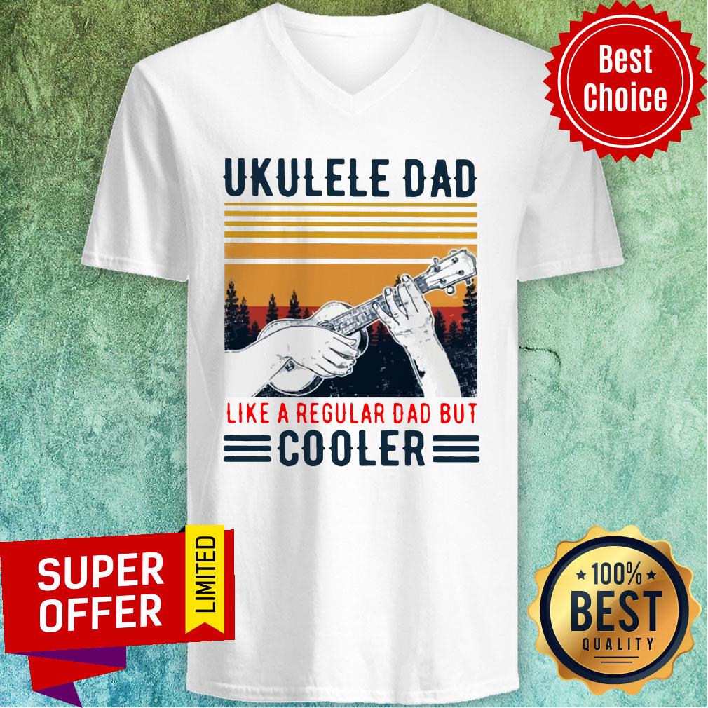 Official Ukulele Dad Like A Regular Dad But Cooler Vintage Shirt