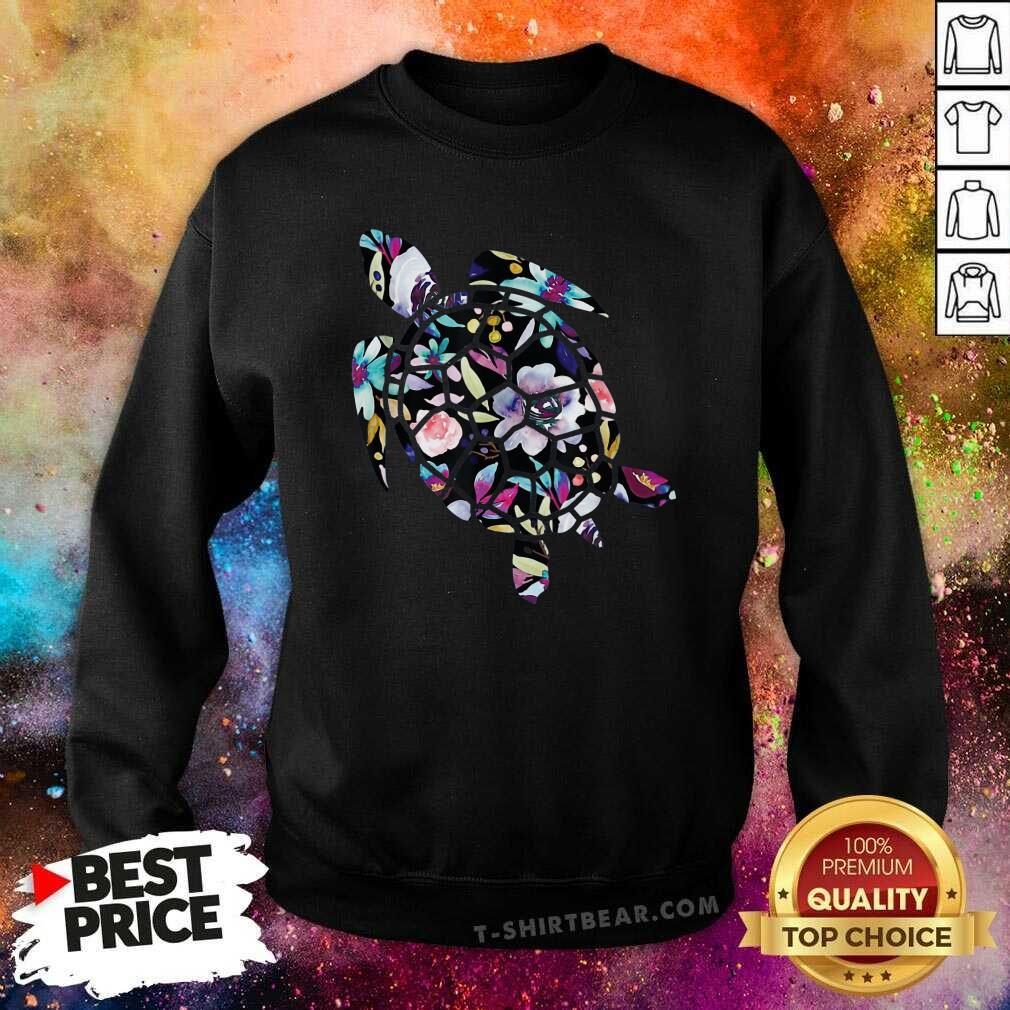 Original Sea Flower Turtle Shirt