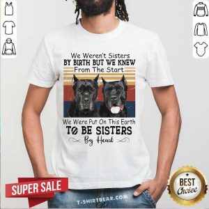 Cool Cane Corso We Weren’t Sisters By Birth But We Knew To Be Sisters By Heart Vintage Retro Shirt