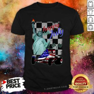 Wingless Sprint Car Happy 4th Of July Racing Shirt