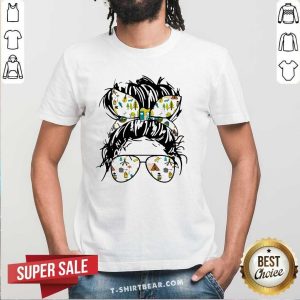 Camping Life 4 Ladies Wear Ribbon And Sunglasses Shirt