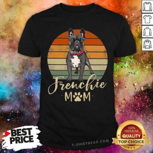 Cool Frenchie Mom Retro Sunset French Bulldog Shirt