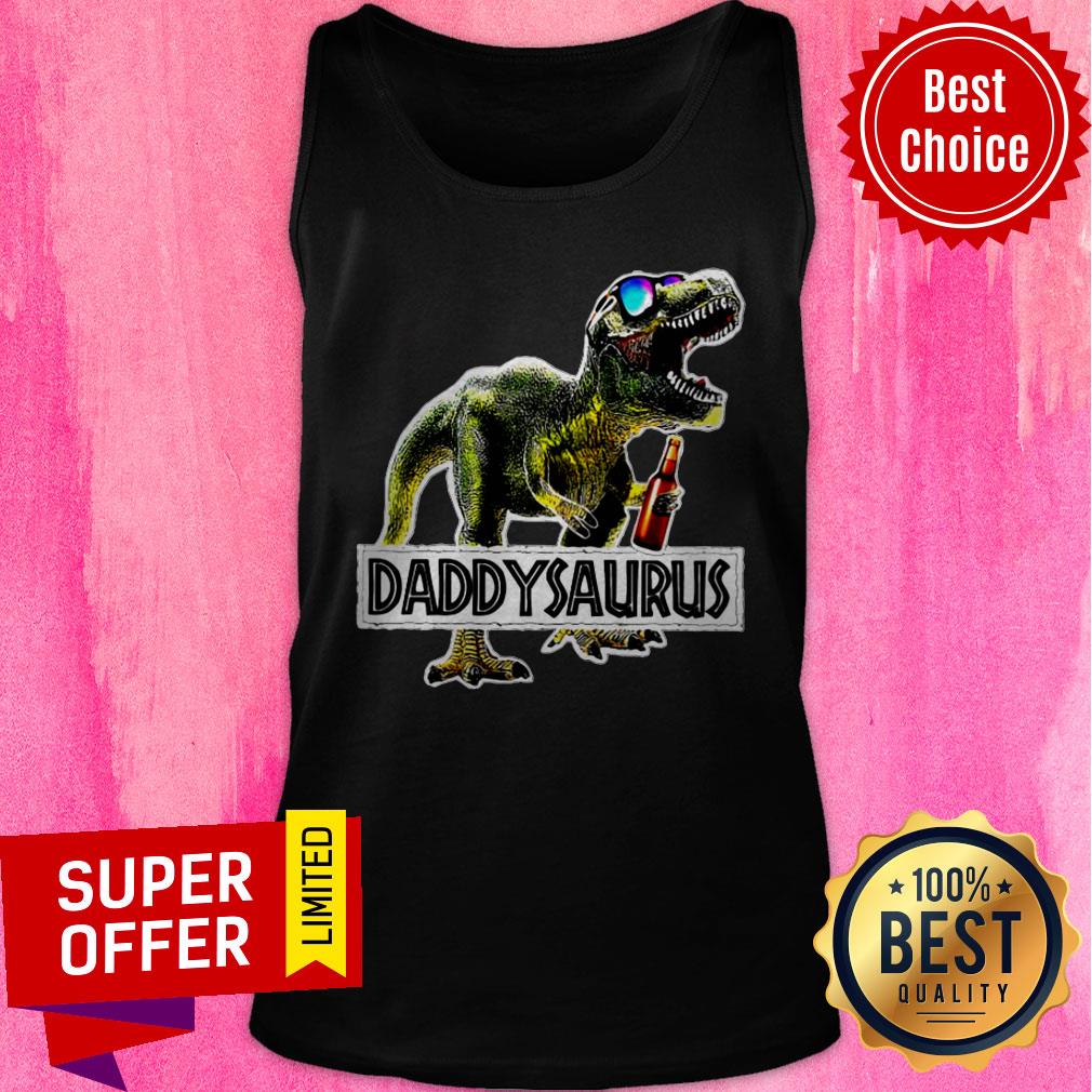 Premium Daddysaurus Drinking Beer Party Shirt