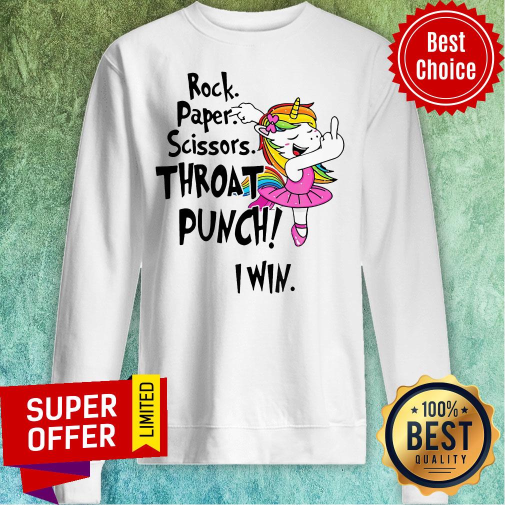 Premium Rock. Paper. Scissors. Throat Punch I Win Shirt
