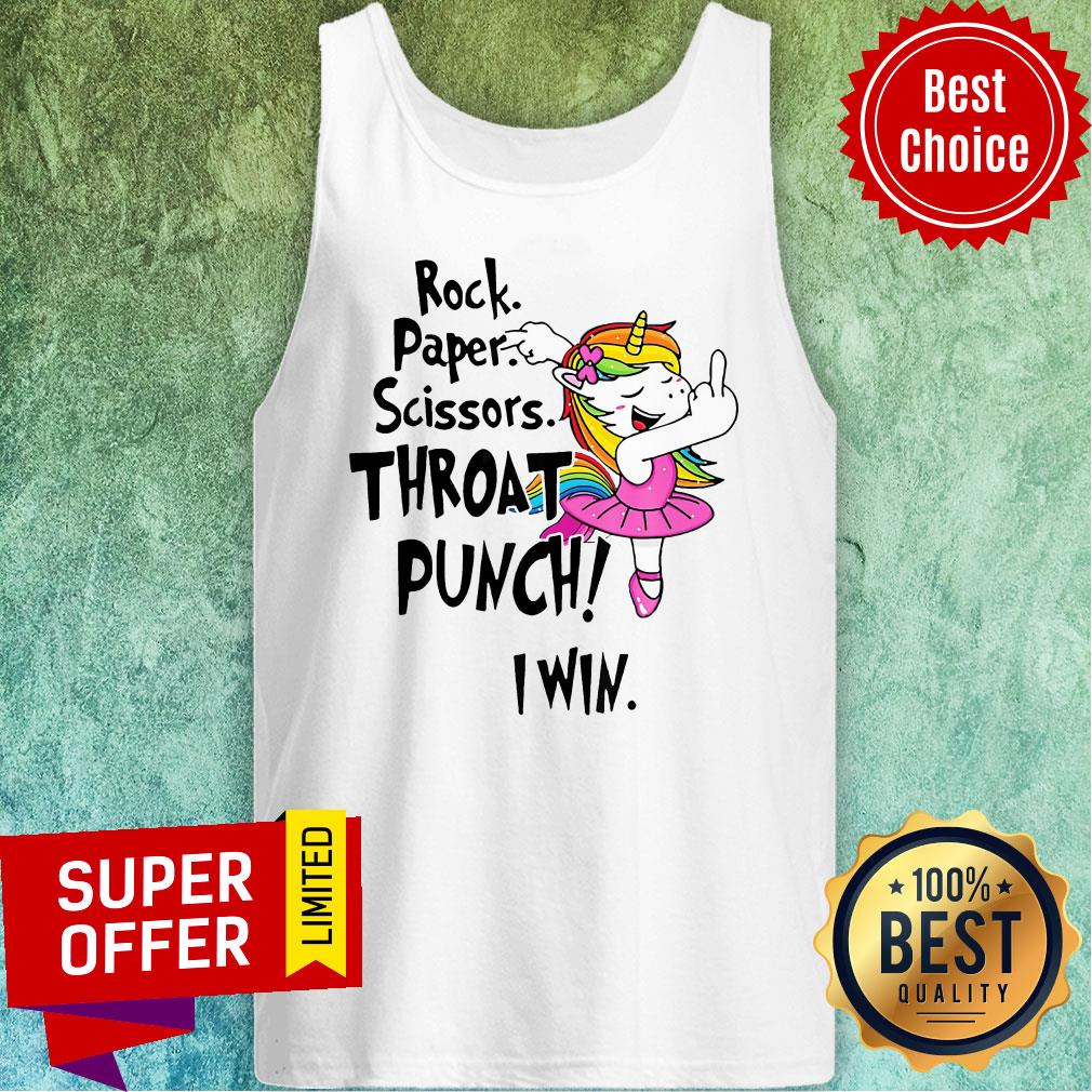 Premium Rock. Paper. Scissors. Throat Punch I Win Shirt