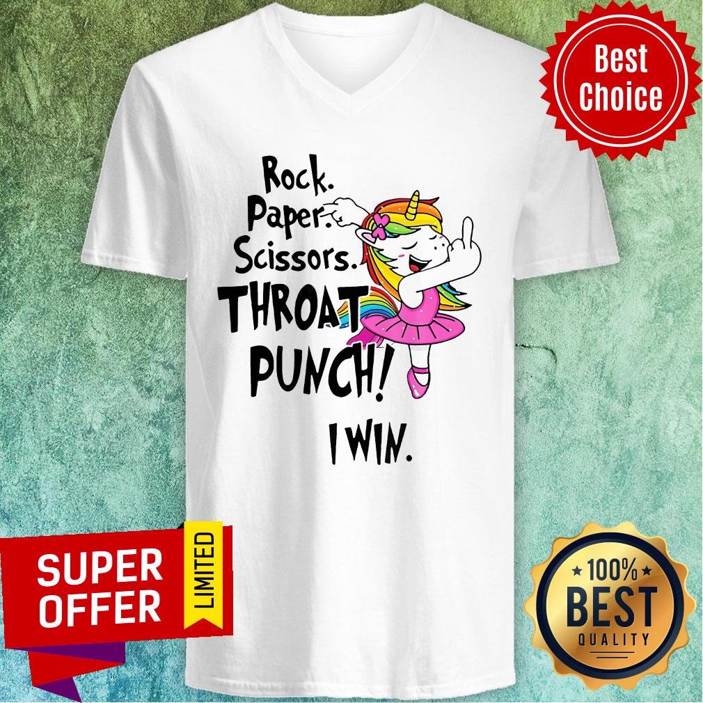 Premium Rock. Paper. Scissors. Throat Punch I Win Shirt