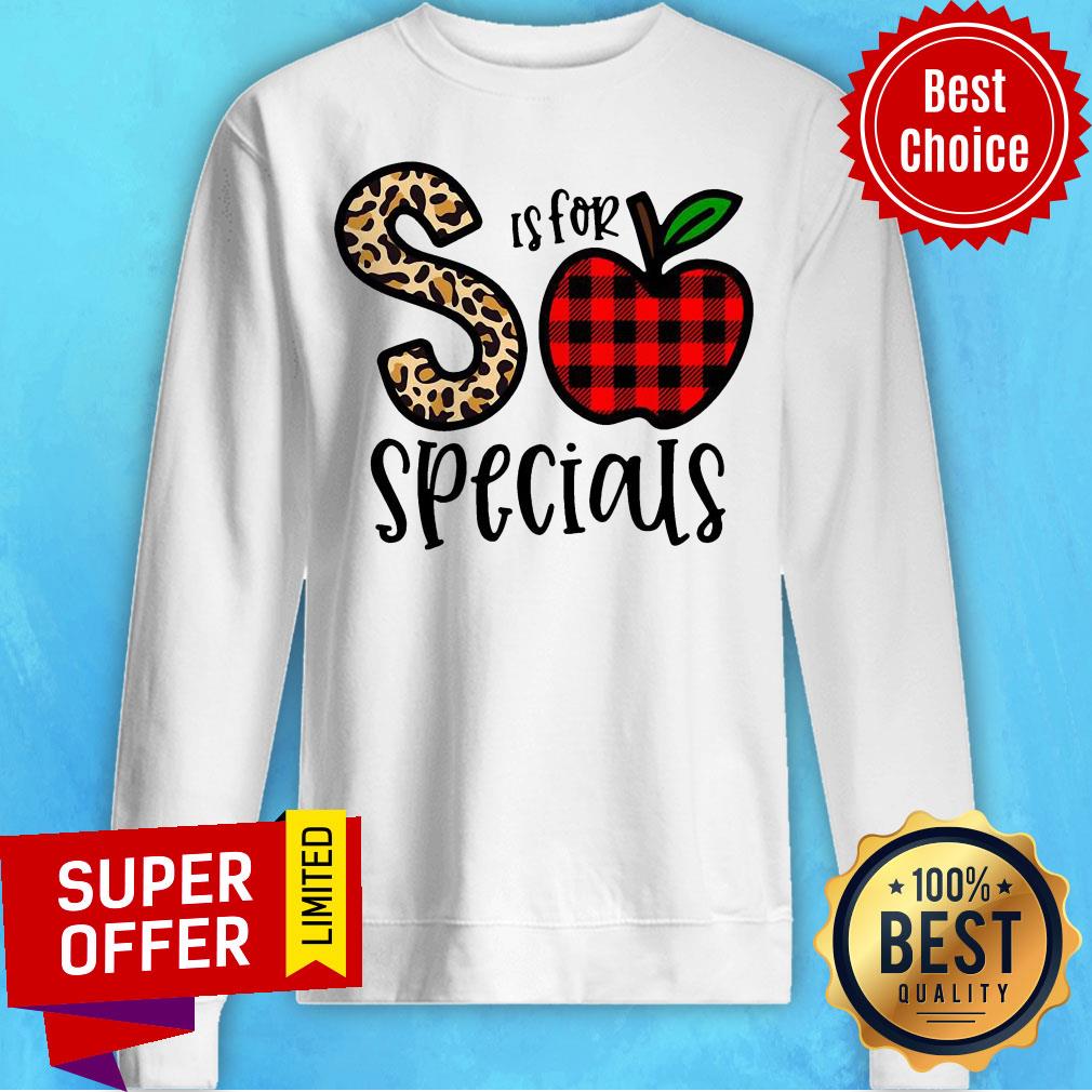 Premium S Leopard Is For Teacher Specials Apple Shirt