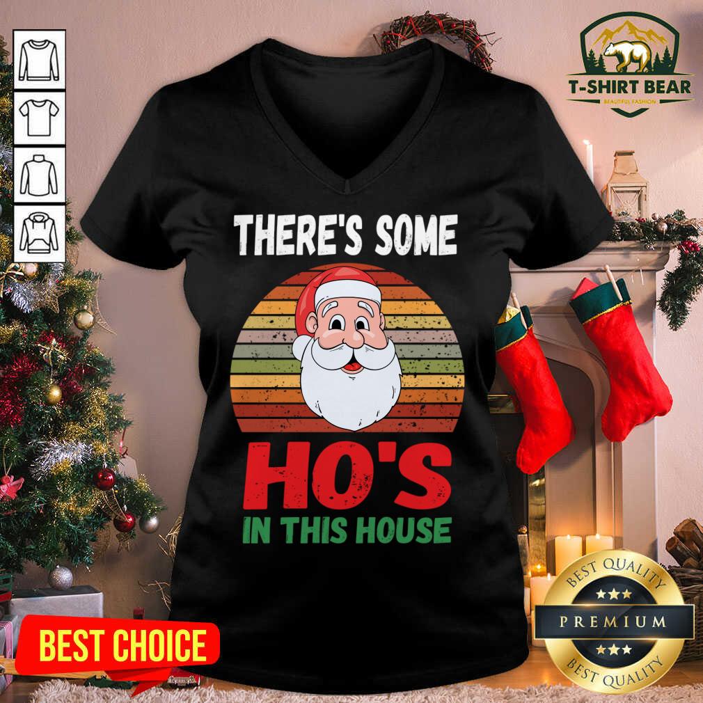 Premium There's Some Ho's in This House Santa Claus Christmas Shirt