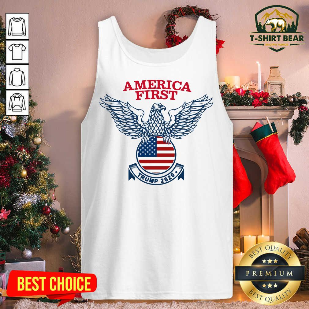 Pretty America First Tee Donald Trump 2020 Presidential Campaign Shirt