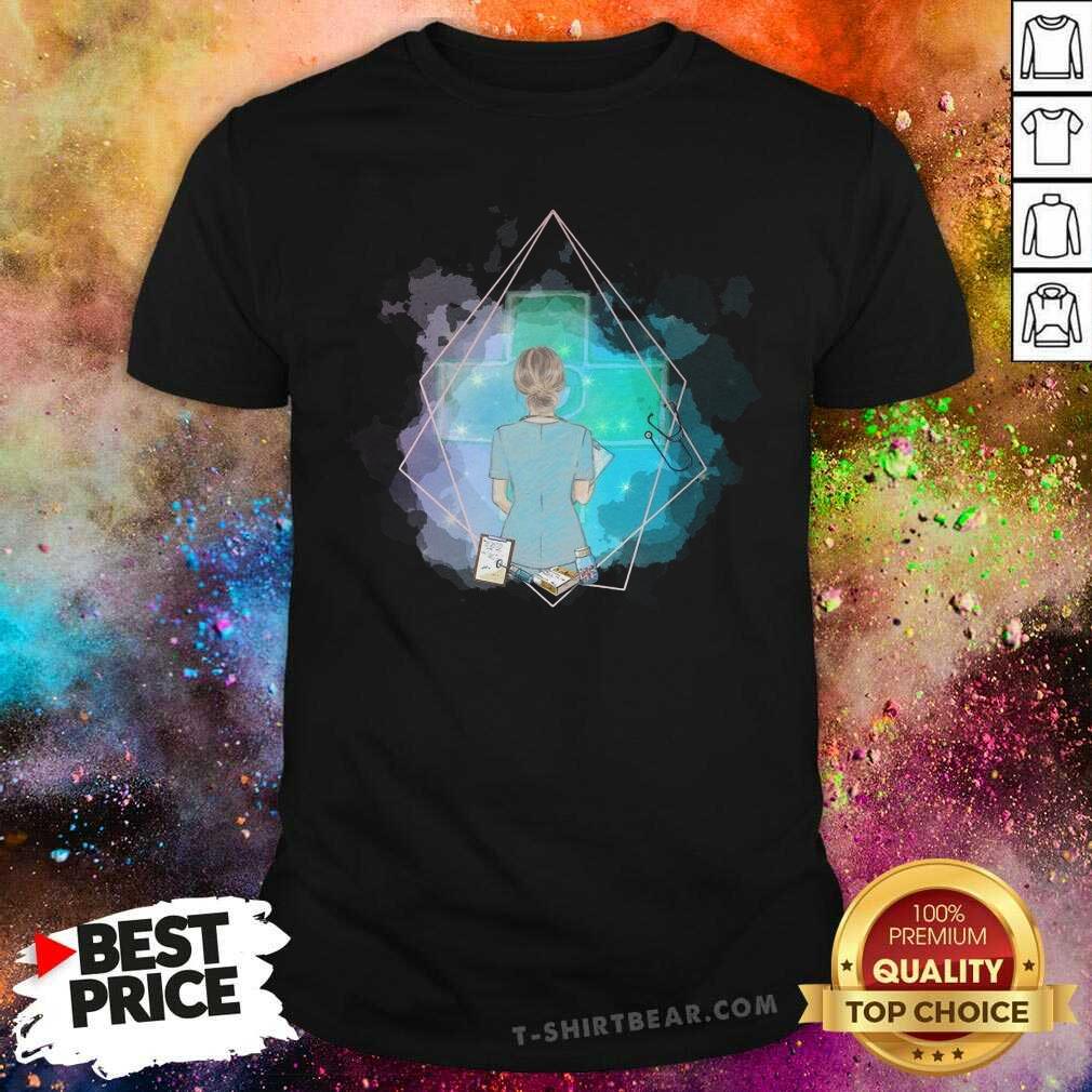 Pretty Behind Nurse Medical Galaxy Shirt