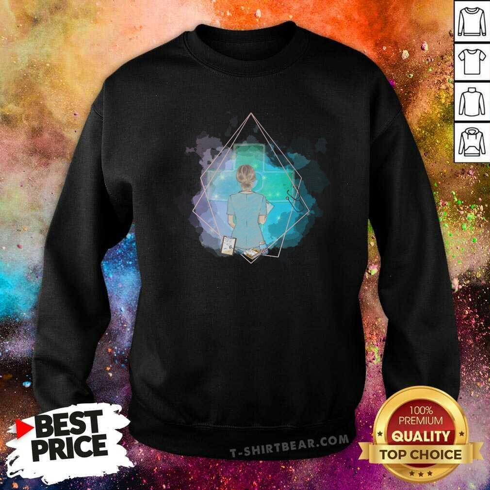 Pretty Behind Nurse Medical Galaxy Shirt