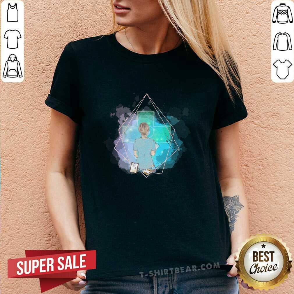 Pretty Behind Nurse Medical Galaxy Shirt
