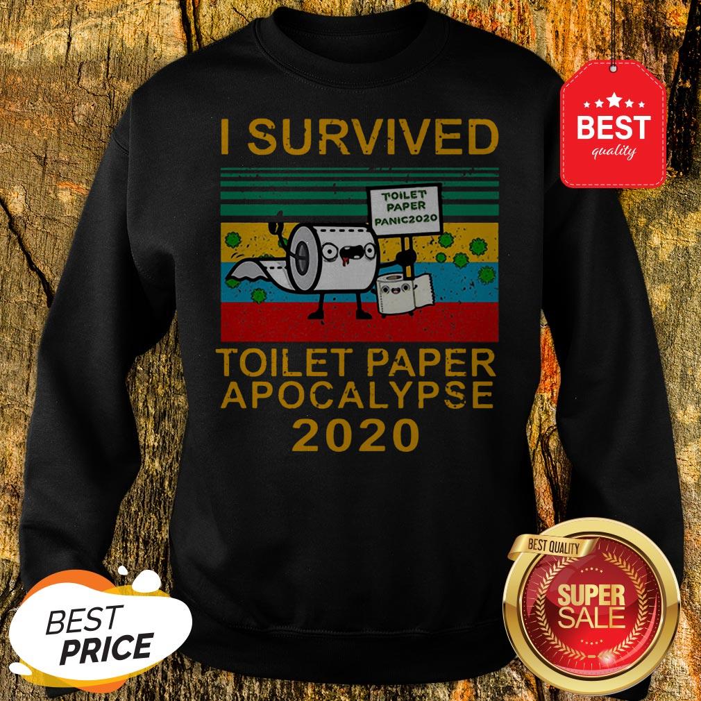 Pretty I Survived Toilet Paper Apocalypse 2020 Vintage Shirt