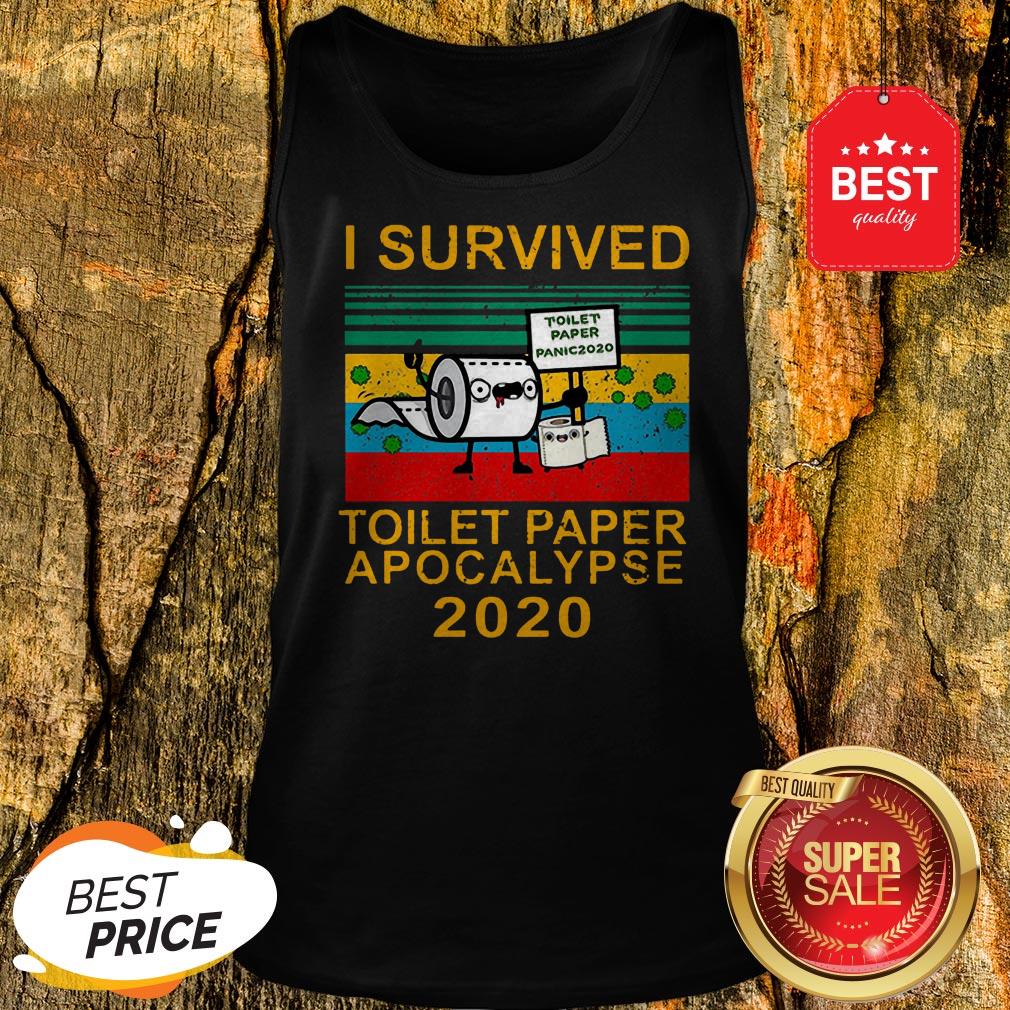 Pretty I Survived Toilet Paper Apocalypse 2020 Vintage Shirt
