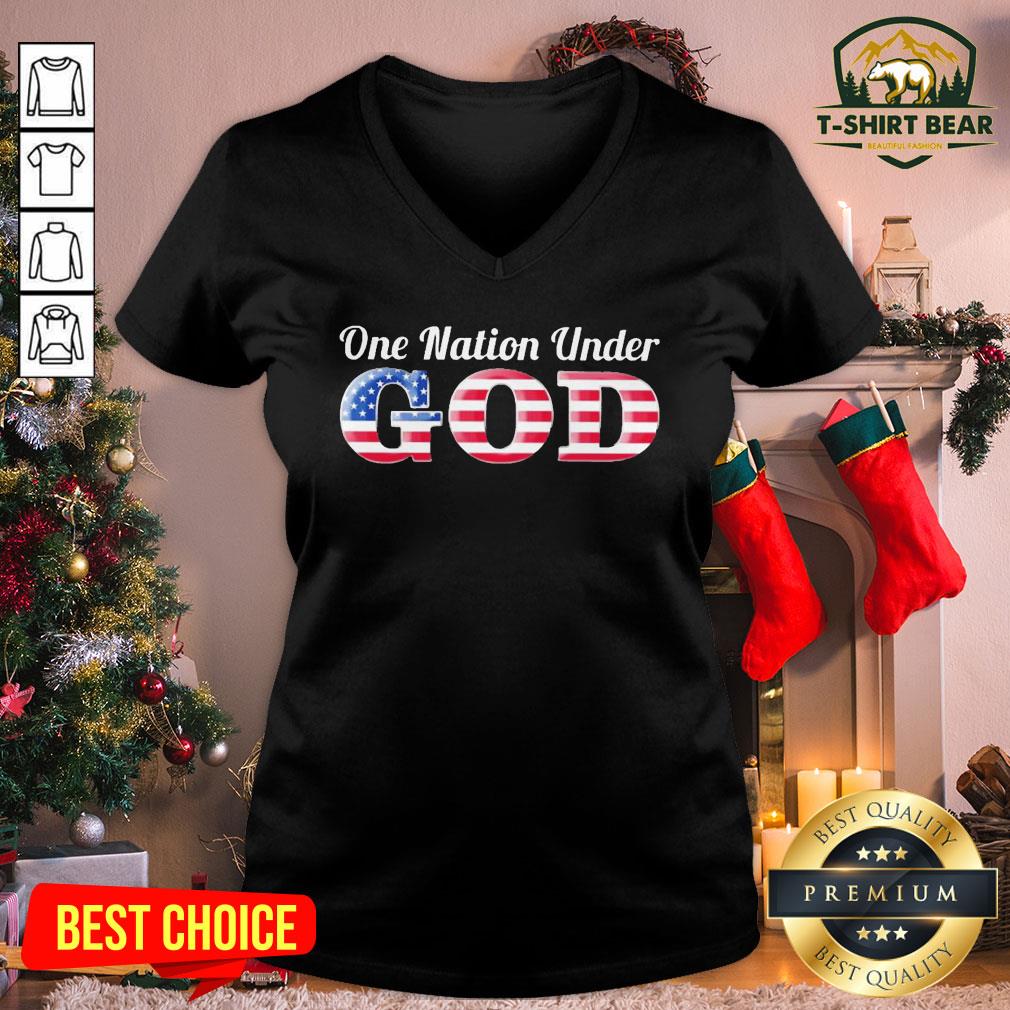 Good One Nation Under God American Flag Shirt