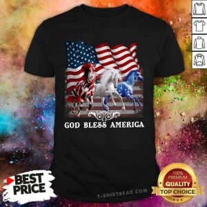 Horse 4th Of July God Bless America Shirt