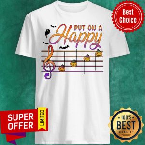 Awesome Halloween Put On A Happy Musical Note Shirt