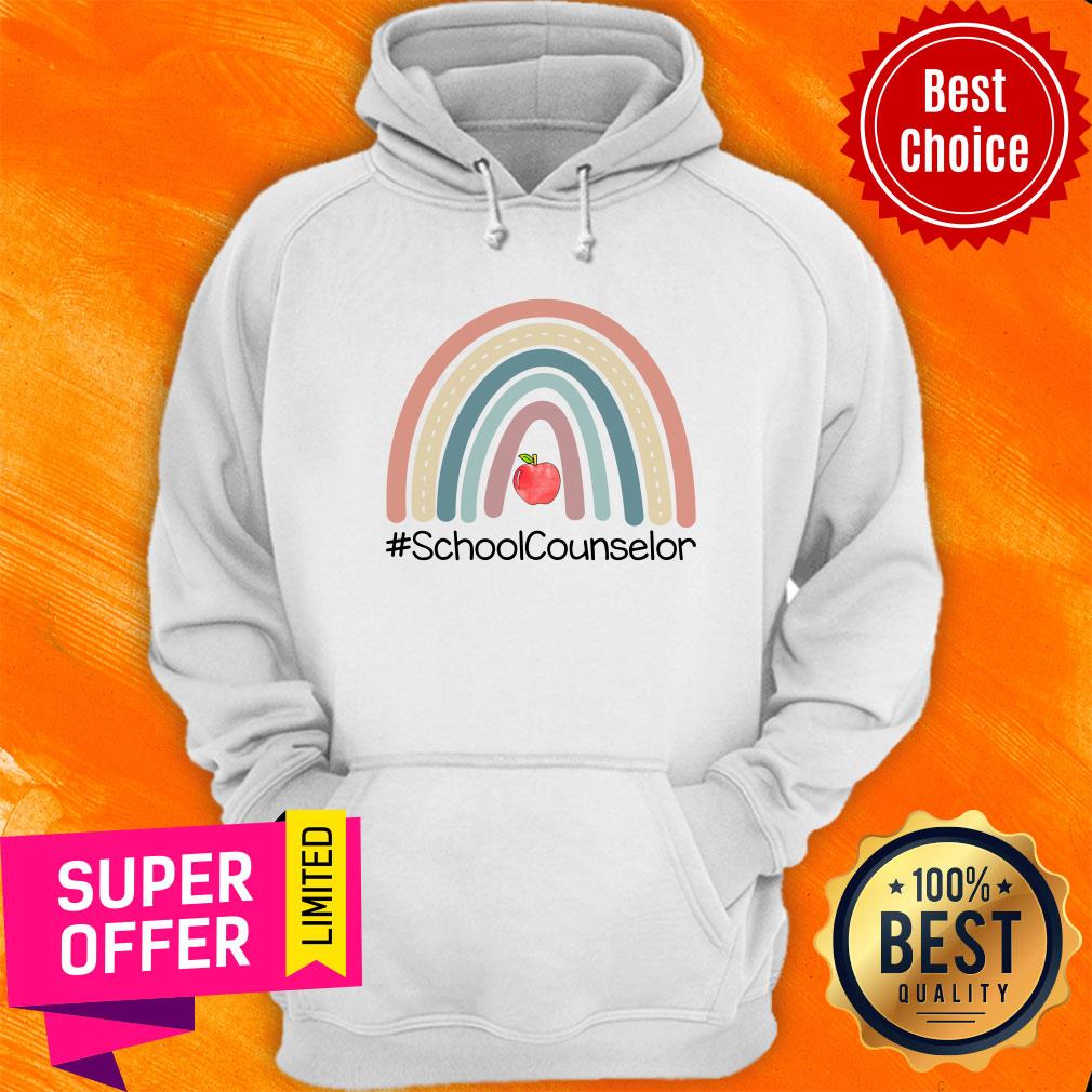 Rainbow School Counselor Apple Shirt