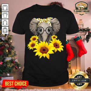 Pretty Elephant Love Sunflower Shirt