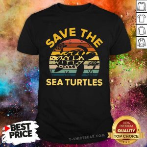 Good Save The Sea Turtle Vintage Retro Shirt