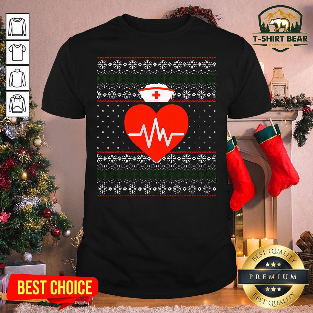 Good Happy Nurse Ugly Sweater Merry Christmas Nursing Holiday Shirt