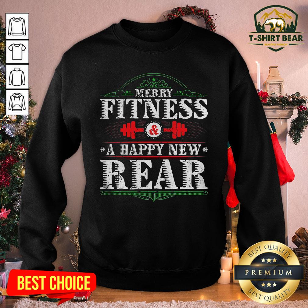 Nice Merry Fitness And A Happy New Rear Shirt