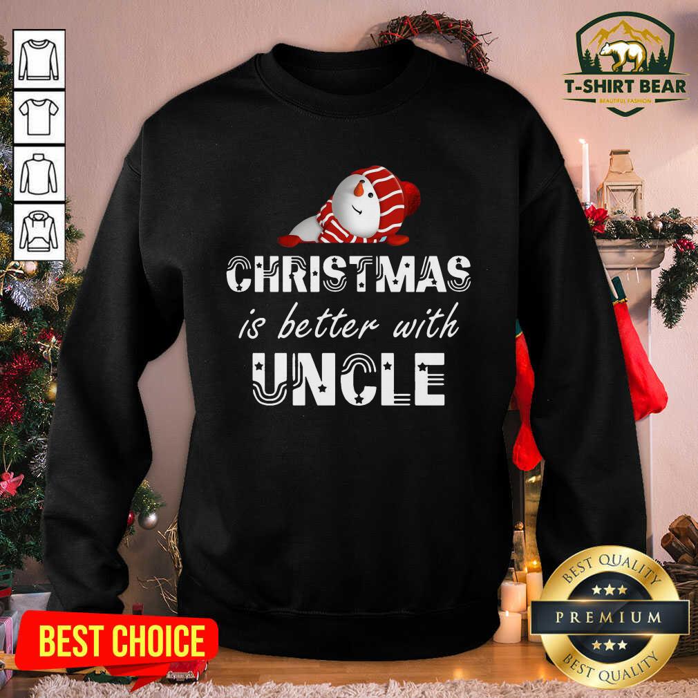 Grateful Christmas Is Better With Uncle Snowman Shirt