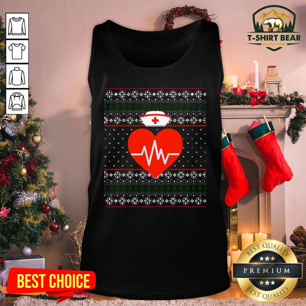 Good Happy Nurse Ugly Sweater Merry Christmas Nursing Holiday Shirt