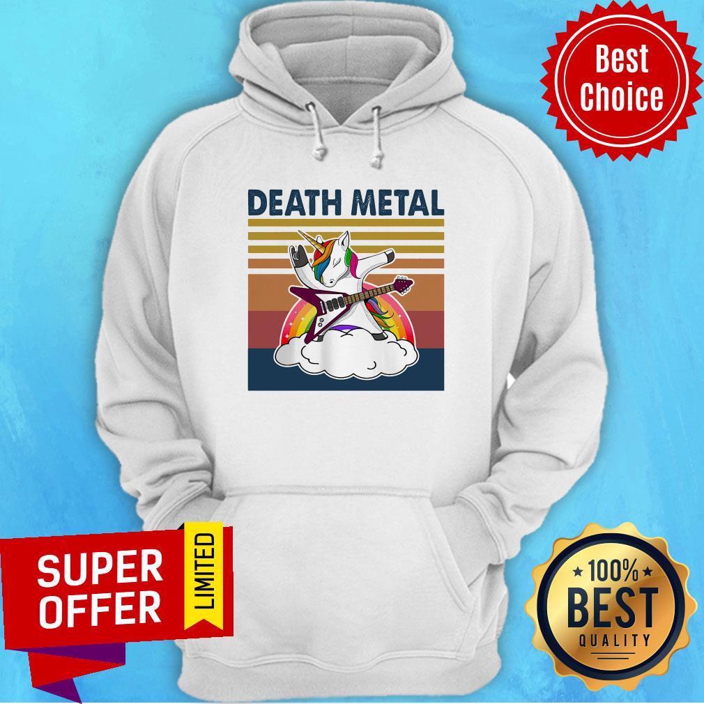 Top Death Metal Unicorn Vintage Retro Shirt