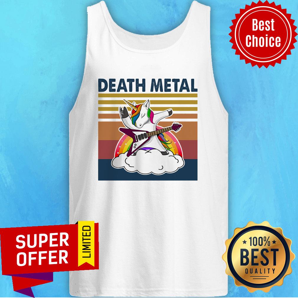 Top Death Metal Unicorn Vintage Retro Shirt