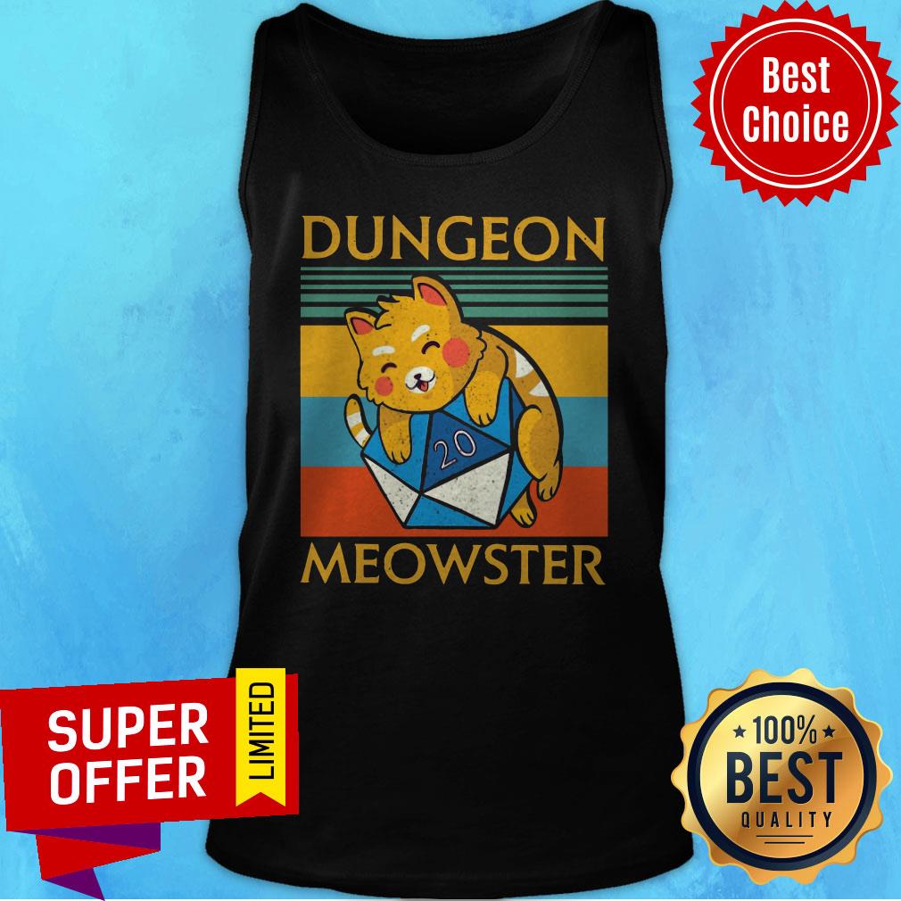 Top Dungeon Meowster Vintage Retro Shirt