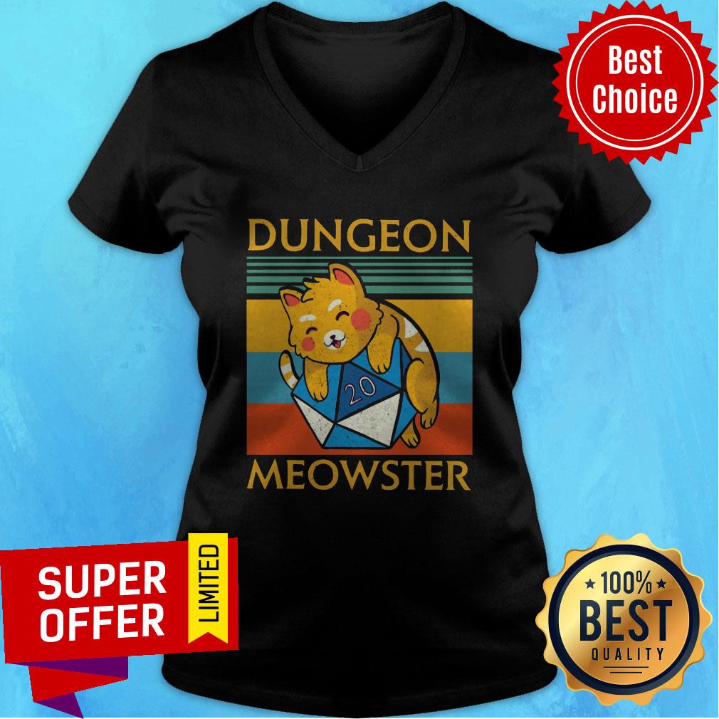 Top Dungeon Meowster Vintage Retro Shirt